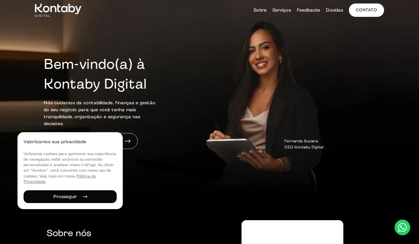 Site Kontaby Digital – Contabilidade, BPO e Consultoria sem Burocracia
