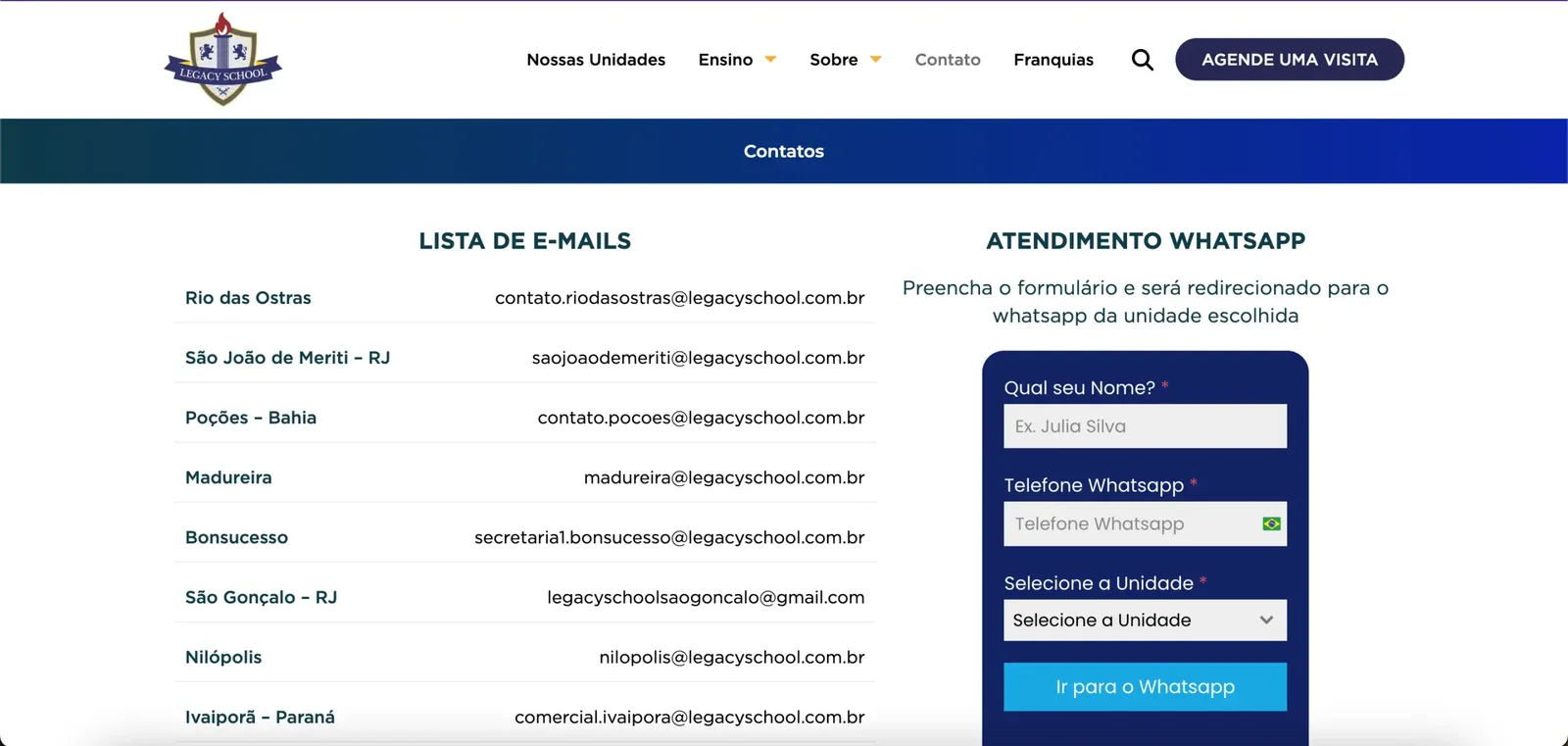 Estudo de Caso: Sistema de Formulários Escalável – Legacy School
